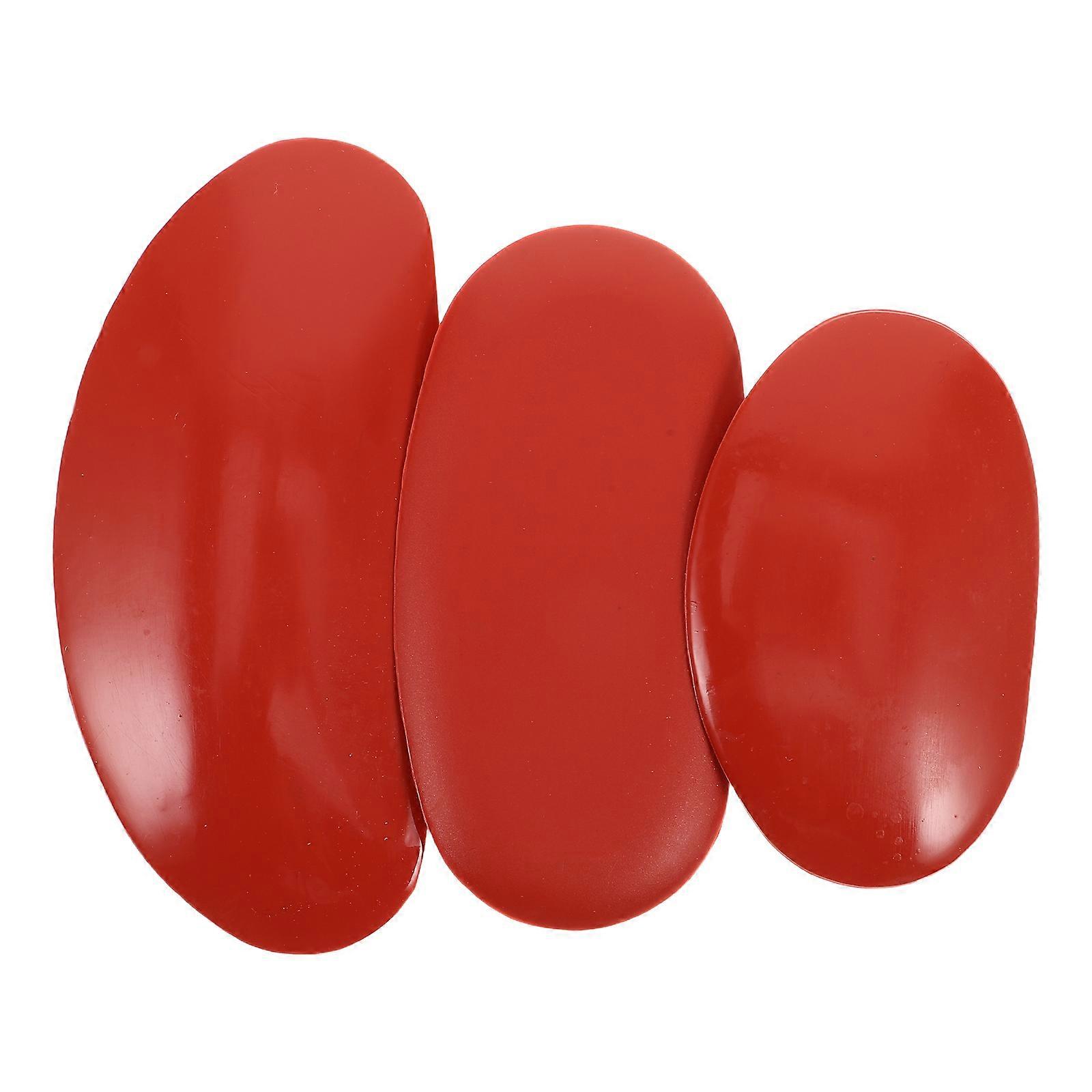 Clay Tool Set for DIY Pottery with 3Pcs Orange Silicone Tools