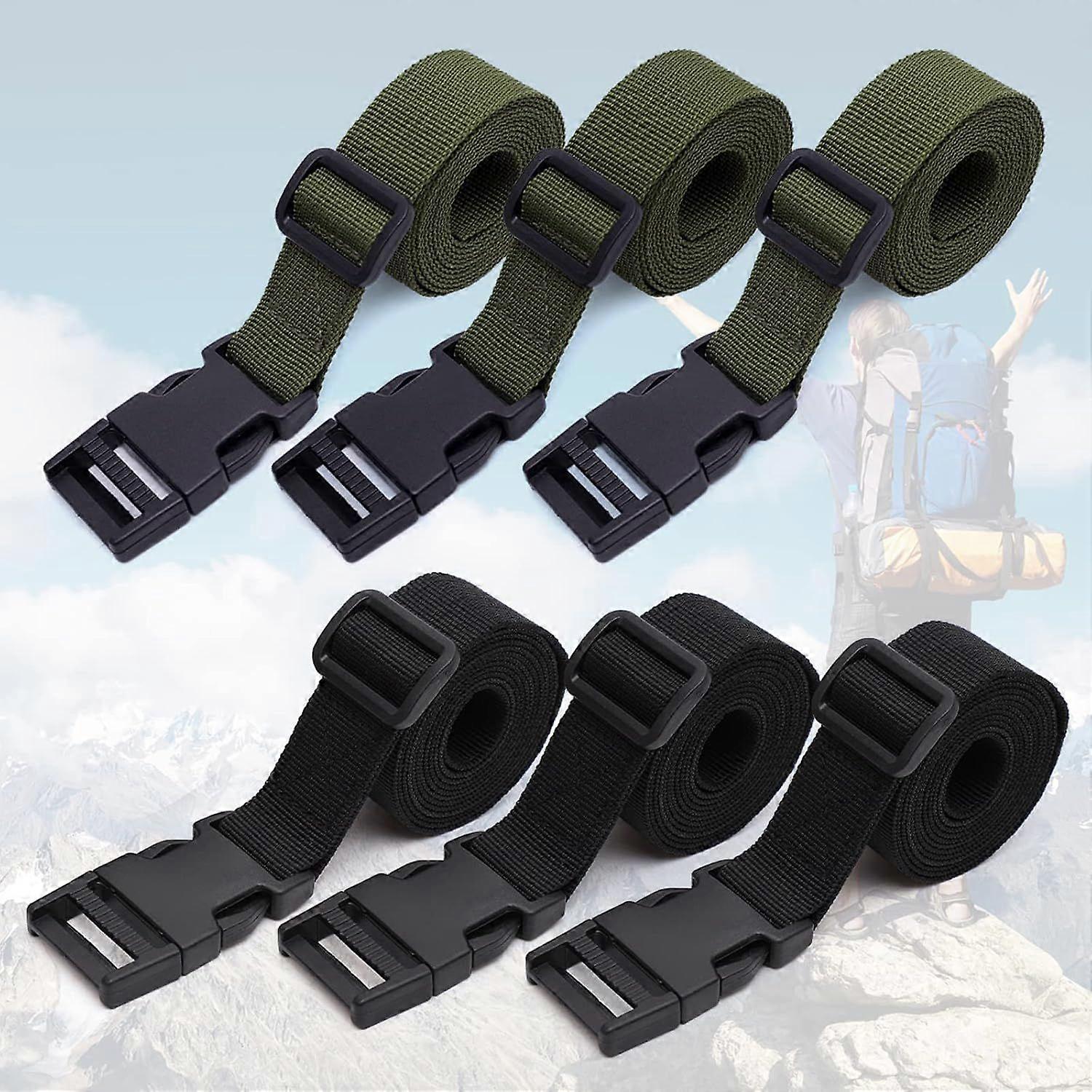 6.6ft Lashing Straps with Adjustable Cam Buckles Tie Down Cinch Straps up to