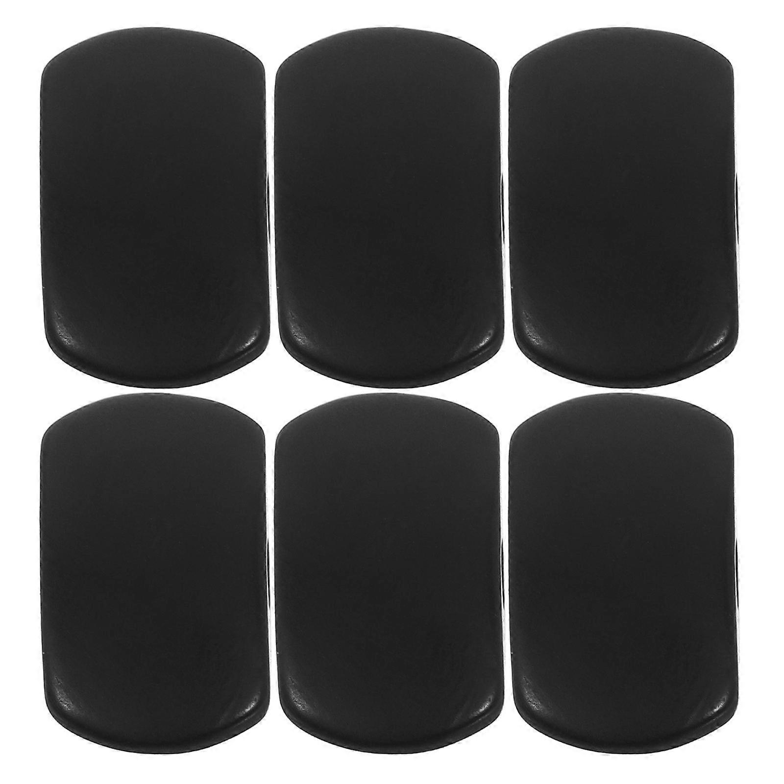 Guitar Tuning Peg Replacement Buttons for Comfortable Grip 6Pcs Black