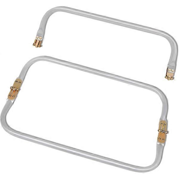 2 pcs Metal Wallet Frame U-Shaped Bag Handle Inner Lock