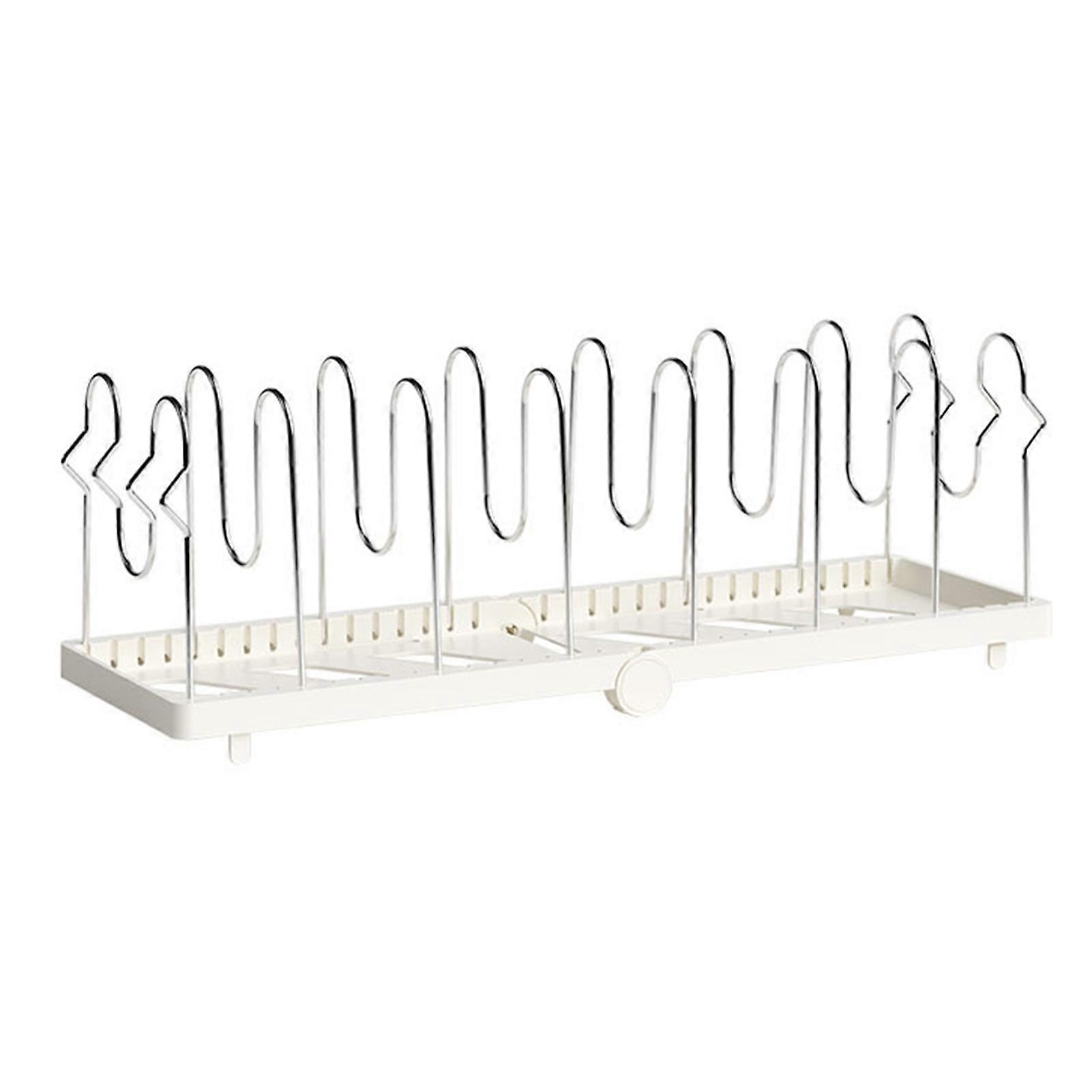 Versatile Divider Lid Holder - Space Saving Cabinet Storage Rack