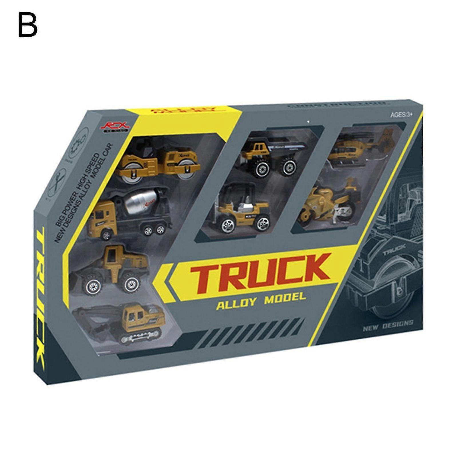 1セットダイキャストおもちゃ車強いファインワークマンシップ合金1/64スケールリアルな建設トラックモデル男の子のための