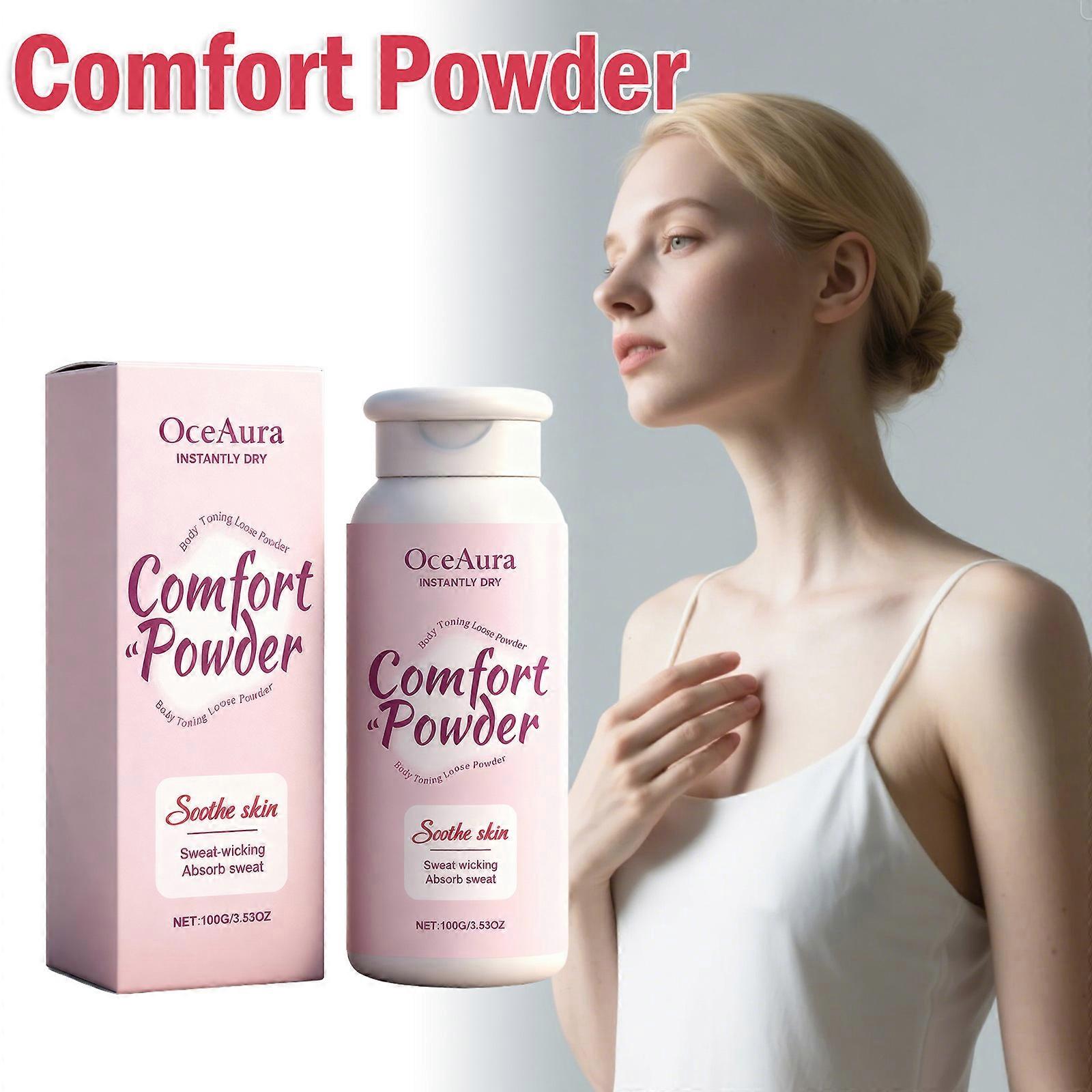 Poudre Confort pour le Corps, Anti-transpirante, Anti-odeurs, Anti-frottements, Sans talc, Confort au sec pour femmes et hommes