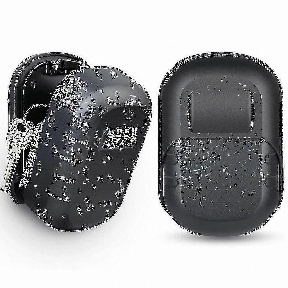 Weatherproof Wall-Mounted Key Lock Box with 4-Digit Combination, Large Capacity Key Storage Solution