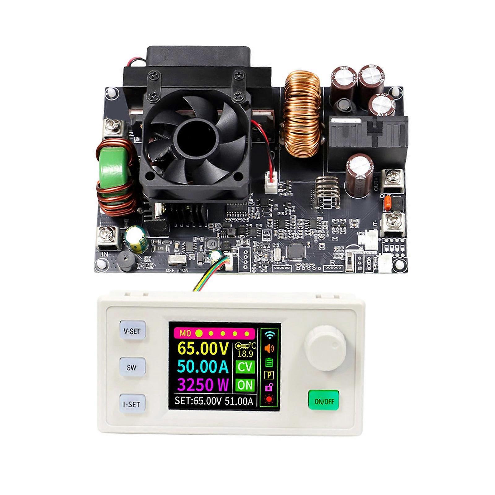 Constant Voltage Current Adjustable Power Supply LCD Screen Rotatable Display & Anti Reverse Input Protections Support Multicolor