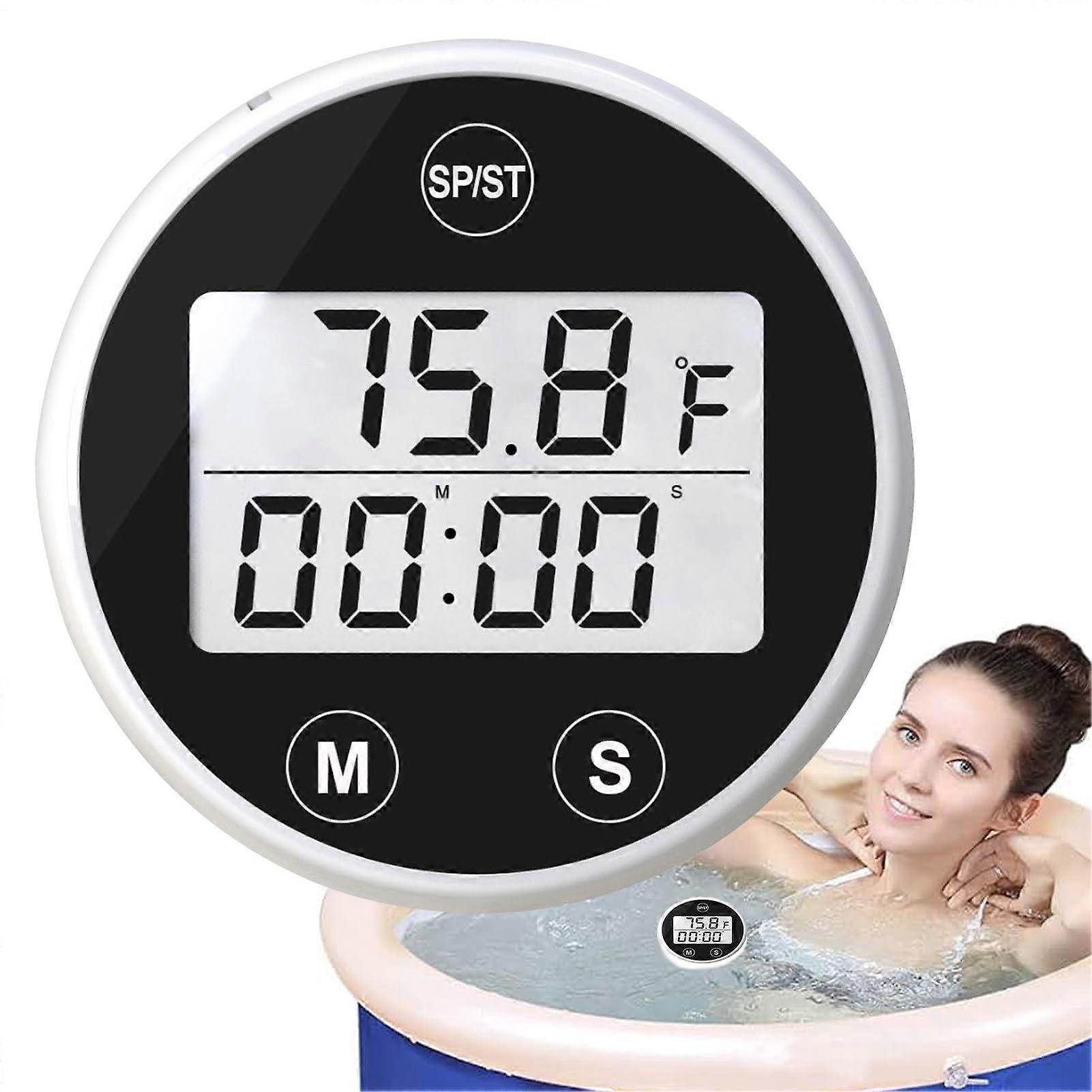 Floating Pool Water Thermometer with LCD Display, Accurate Temp Tracking and Cold Plunge Alarm