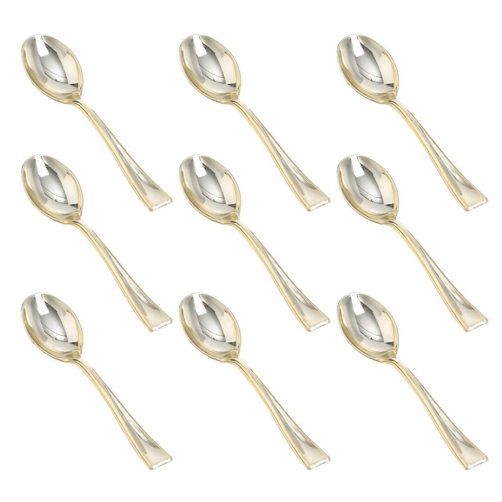 Mini for Eating Dessert Golden 80Pcs Pack