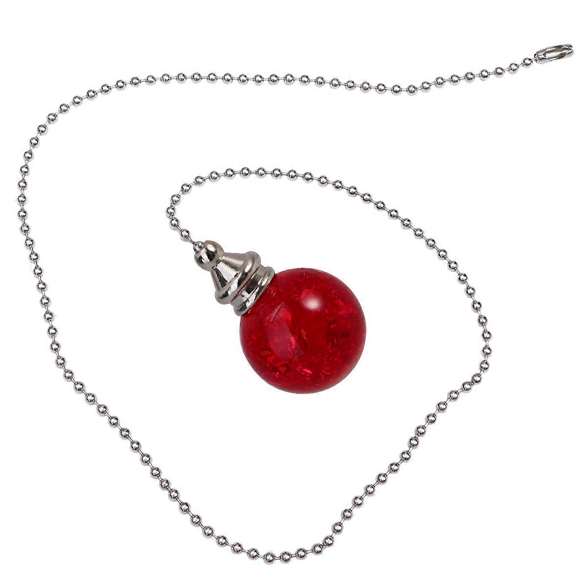 Ceiling Fan Pull Chain Cracked Grain Pendant Fan Lamp with 1 Switch Pull Chain