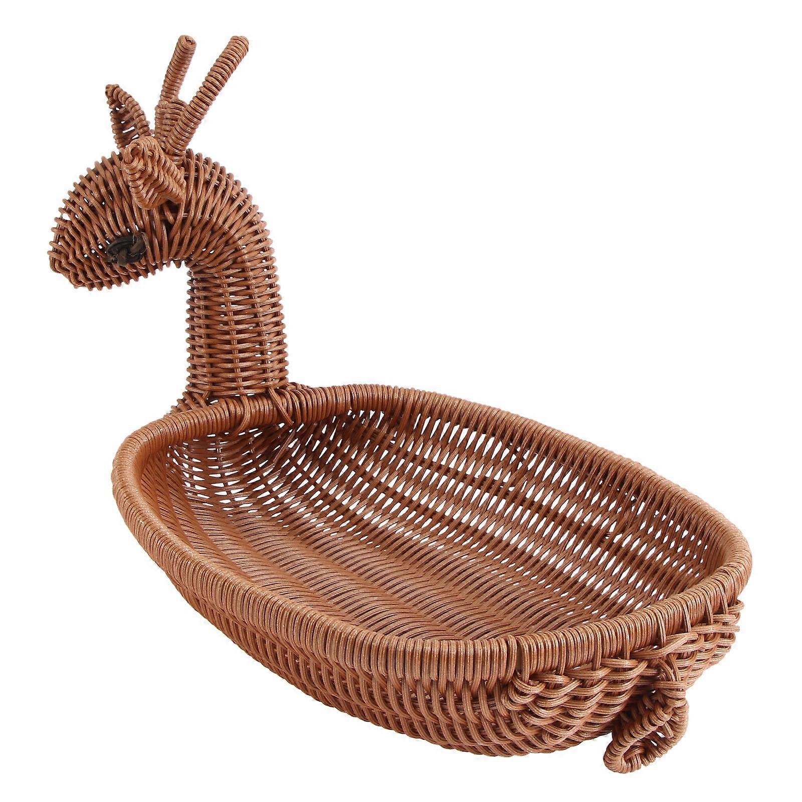 Creative Storage Basket Fruit Holder for Storage 1Pcs Brown