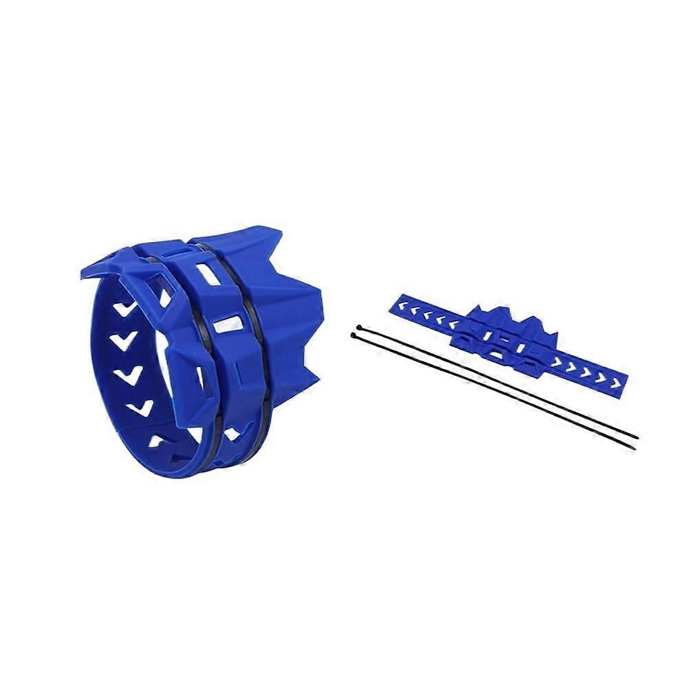 Motorcycle Exhaust Heat Shield AntiScald Muffler Guard Universal Blue Pipe Protector
