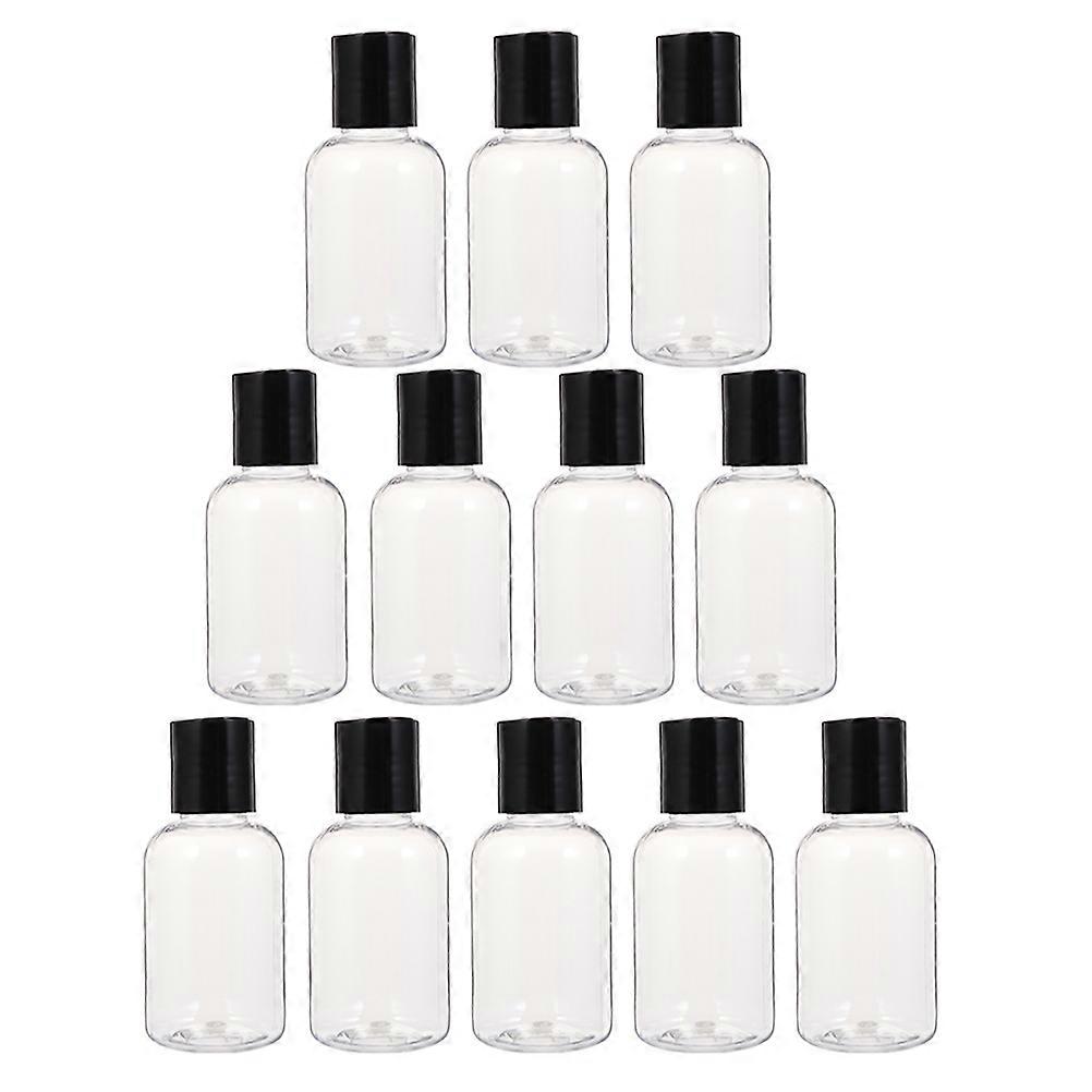 Refillable Travel Makeup Bottle for Liquid Holding 24Pcs Set Black