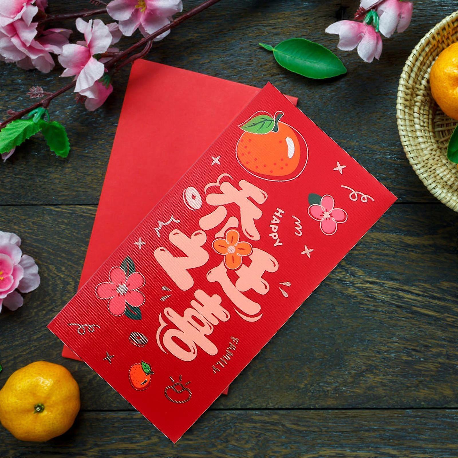 Housewarming Red Envelopes Chinese Style Money Envelopes for 1Pack Assorted