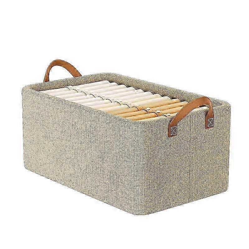 Foldable Wardrobe Storage Box with Cover, Large Capacity Dustproof Clothes Organizer