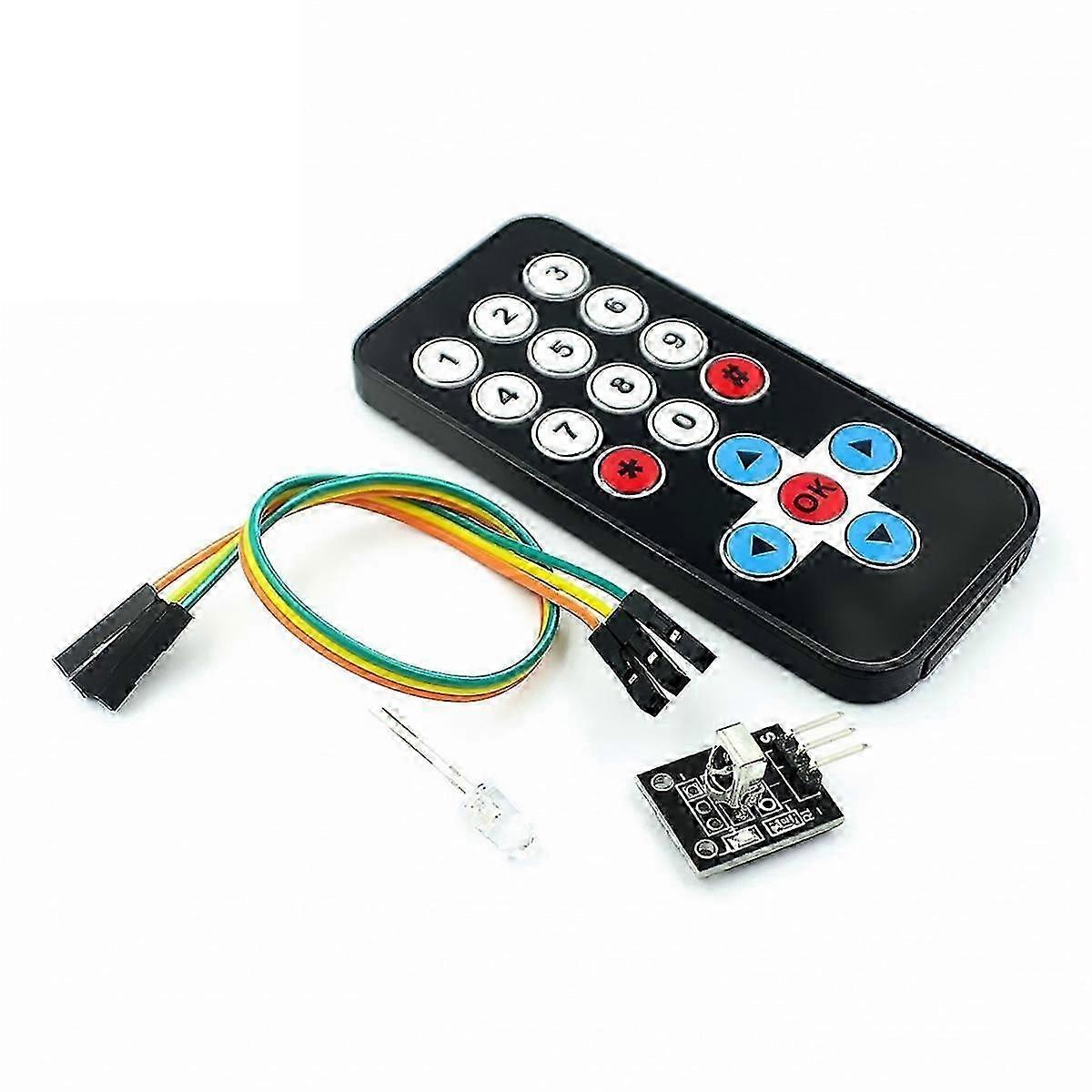 Remote Control Module HX1838 Infrared Wireless Remote Control Kit Remote Control Robot Multi-Functional Module