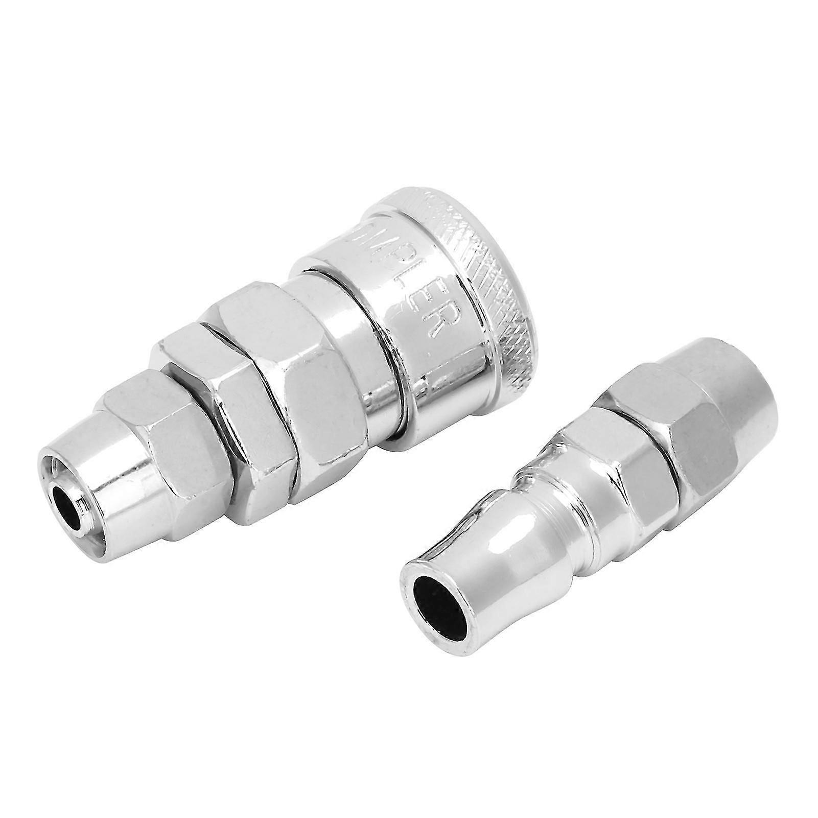 2Pcs Quick Connector Alloy Steel Self Locking Pneumatic Air Pipe Joint 30SP+30PP