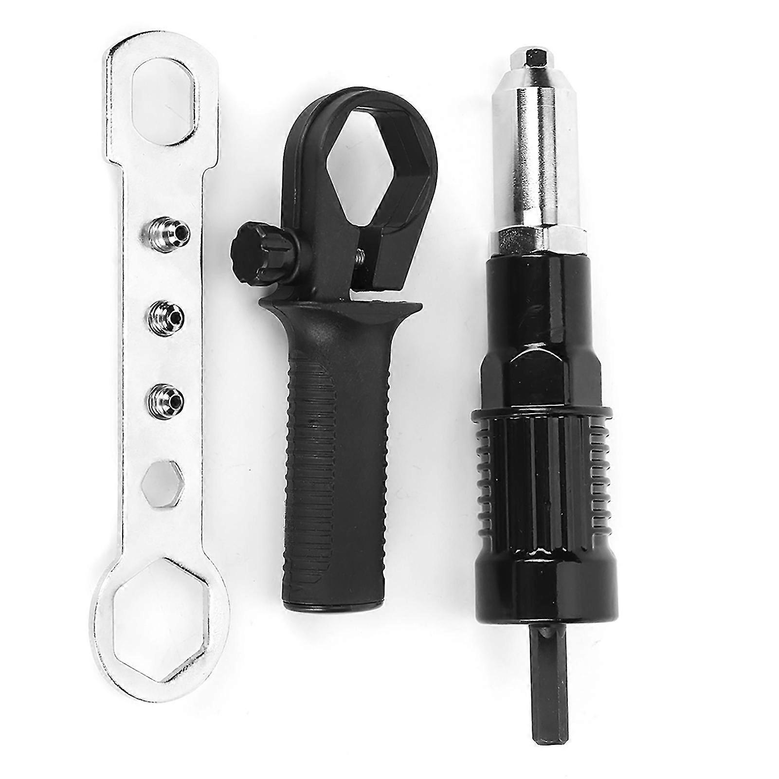 Rivet Gun Adapter Insert Set Durable High Hardness Alloy Steel Electric Handle Tool