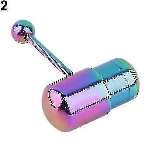 1 piercing de langue vibrant en acier inoxydable