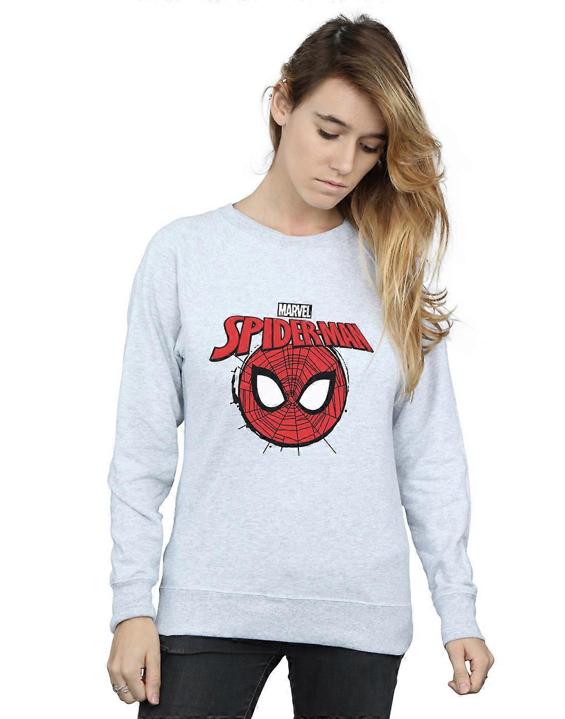 Marvel Women's Spider-Man Logo Head Sweatshirt