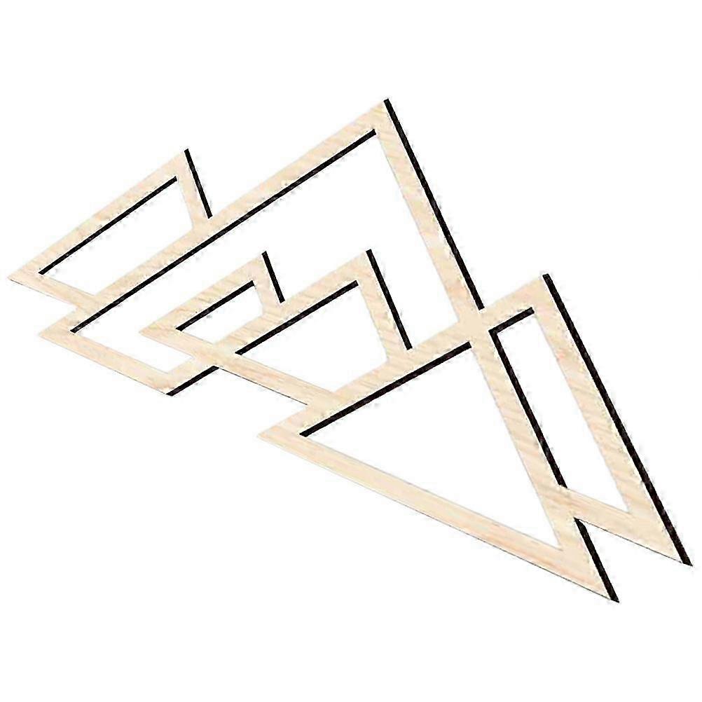 Wood Mountain Wall Decor Mountain Shape Wall Art for 3Pcs Panels