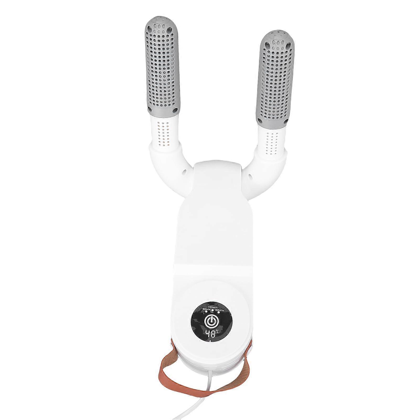 Electric Shoe Dryer with Timer, Foldable Wall Mount Boot Dryer, 180° Adjustable Fast Drying Rack US Plug