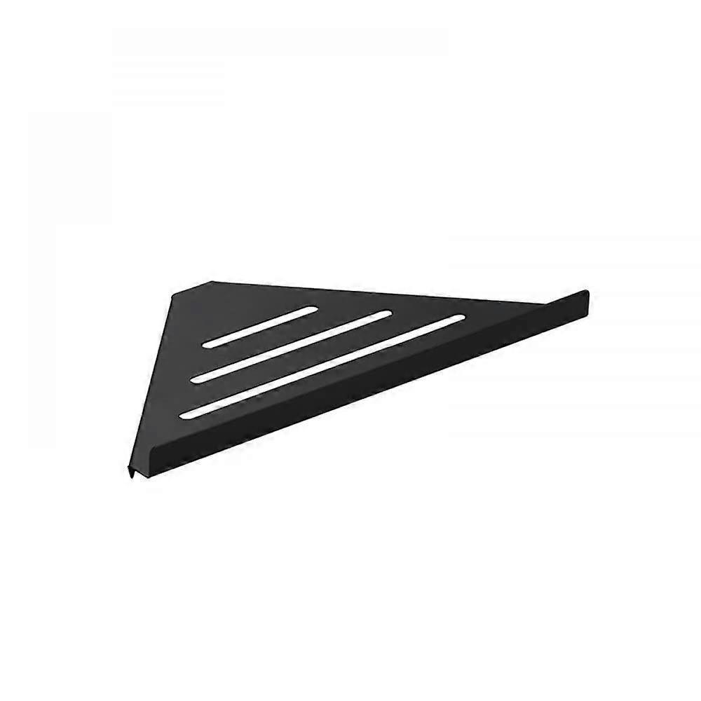 Corner Shower Shelf Stainless Steel Wall Mounted Bathroom Storage Rack No Drilling Triangular Design