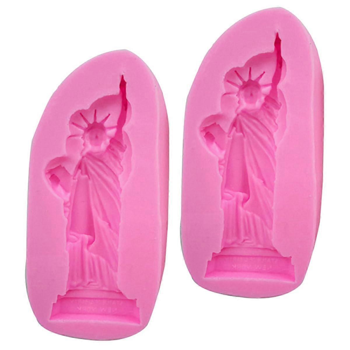 2Pcs Silicone Baking Mold Goddess Shape Nonstick Easy Demolding for Pudding Mousse Chocolate