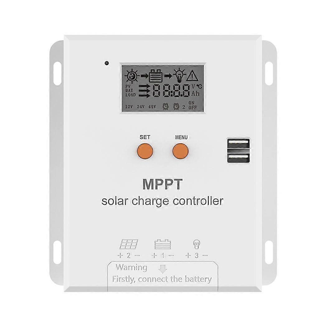 20A MPPT Solar Charge Controller 12V 24V Battery Regulator with Fast Charging and Temperature Compensation