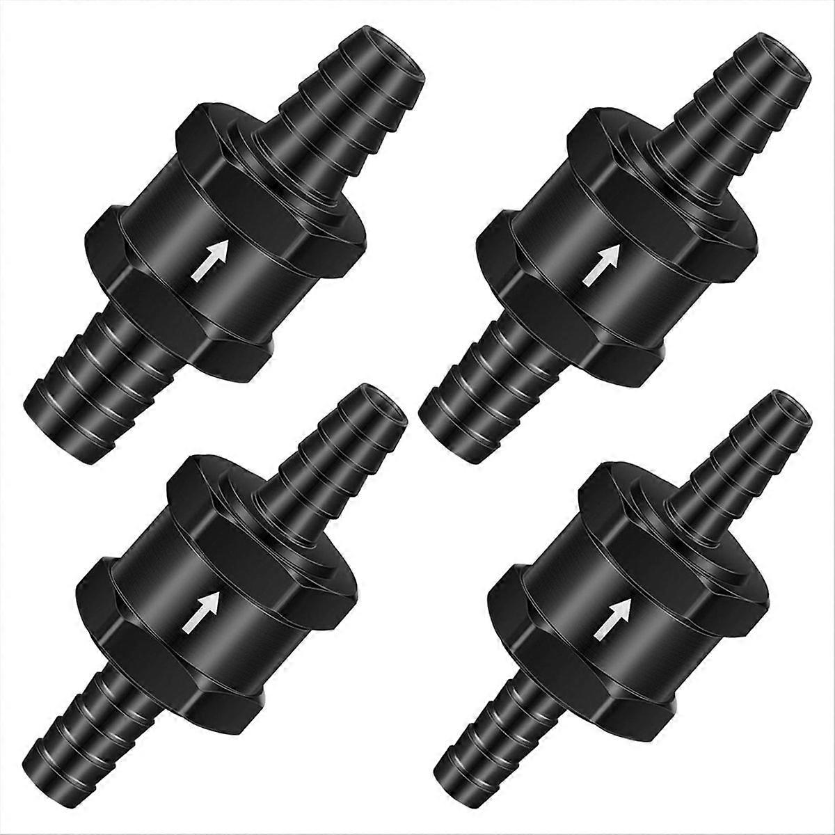 Fuel Non-Return Inline One-Way Check Valve Suitable for Gasoline,4Pcs