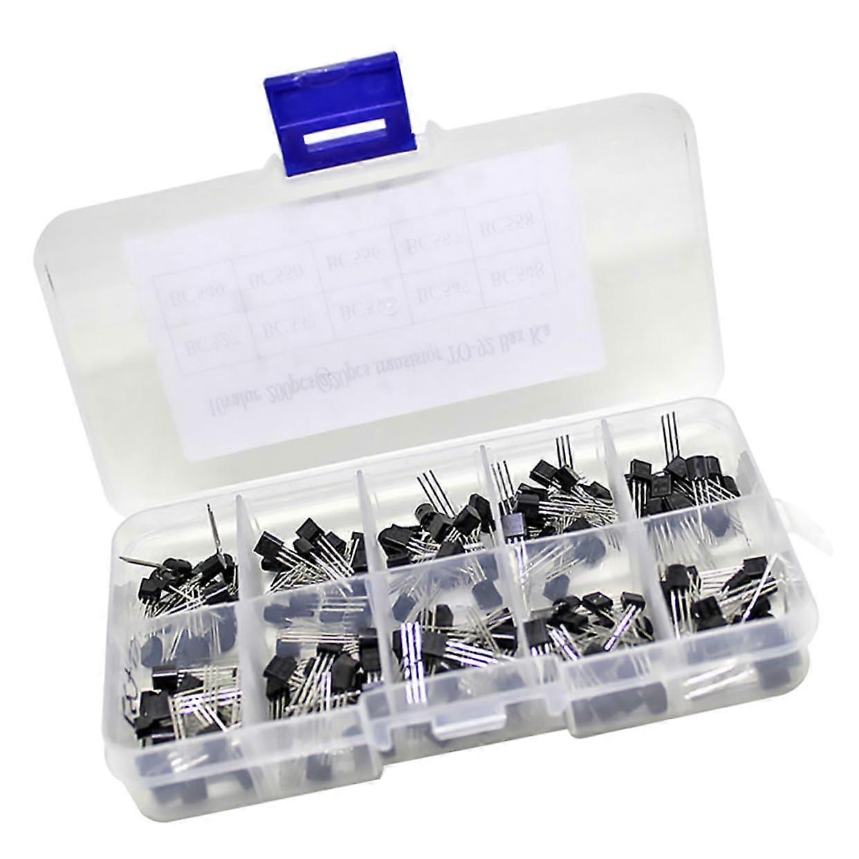 Electronic Component Kit Black and White Triode Assortment with Sturdy Build for DIY Installation