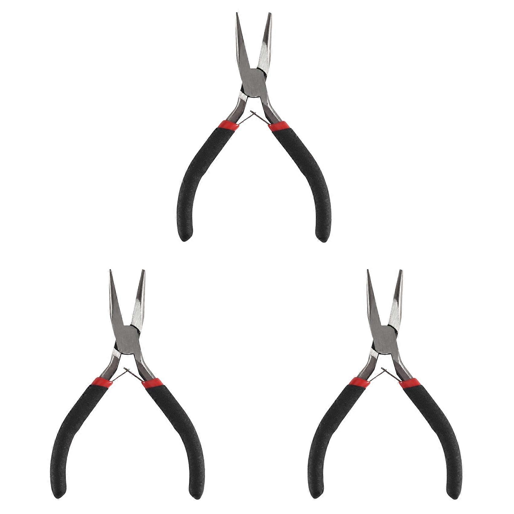 3X Handy Pliers DIY Tool Needle Nose No Tooth