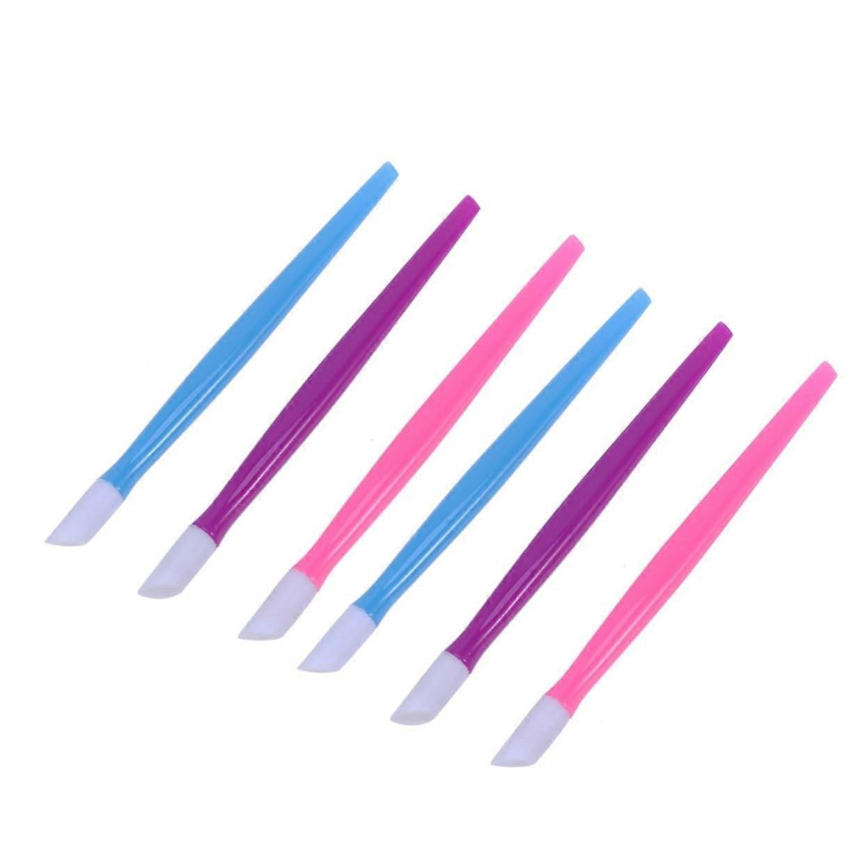 36pcs Plastic Cuticle Pusher Nail Art Tools with Ergonomic Beveled Grip for Precise Removal