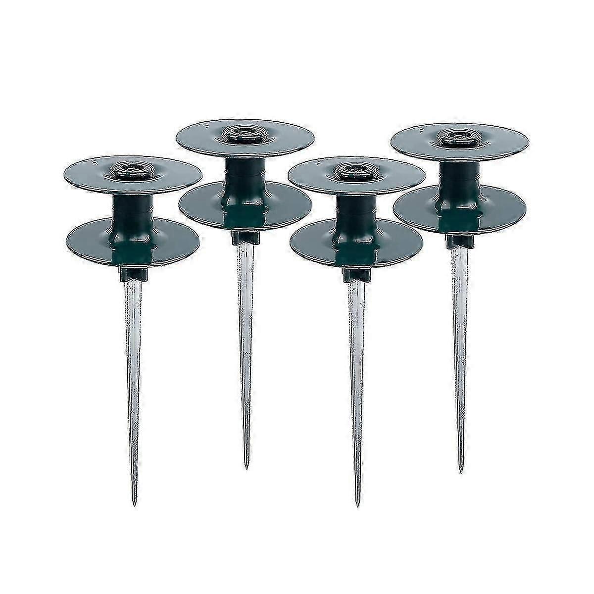 4 pack durable garden hose guide spikes zinc coated