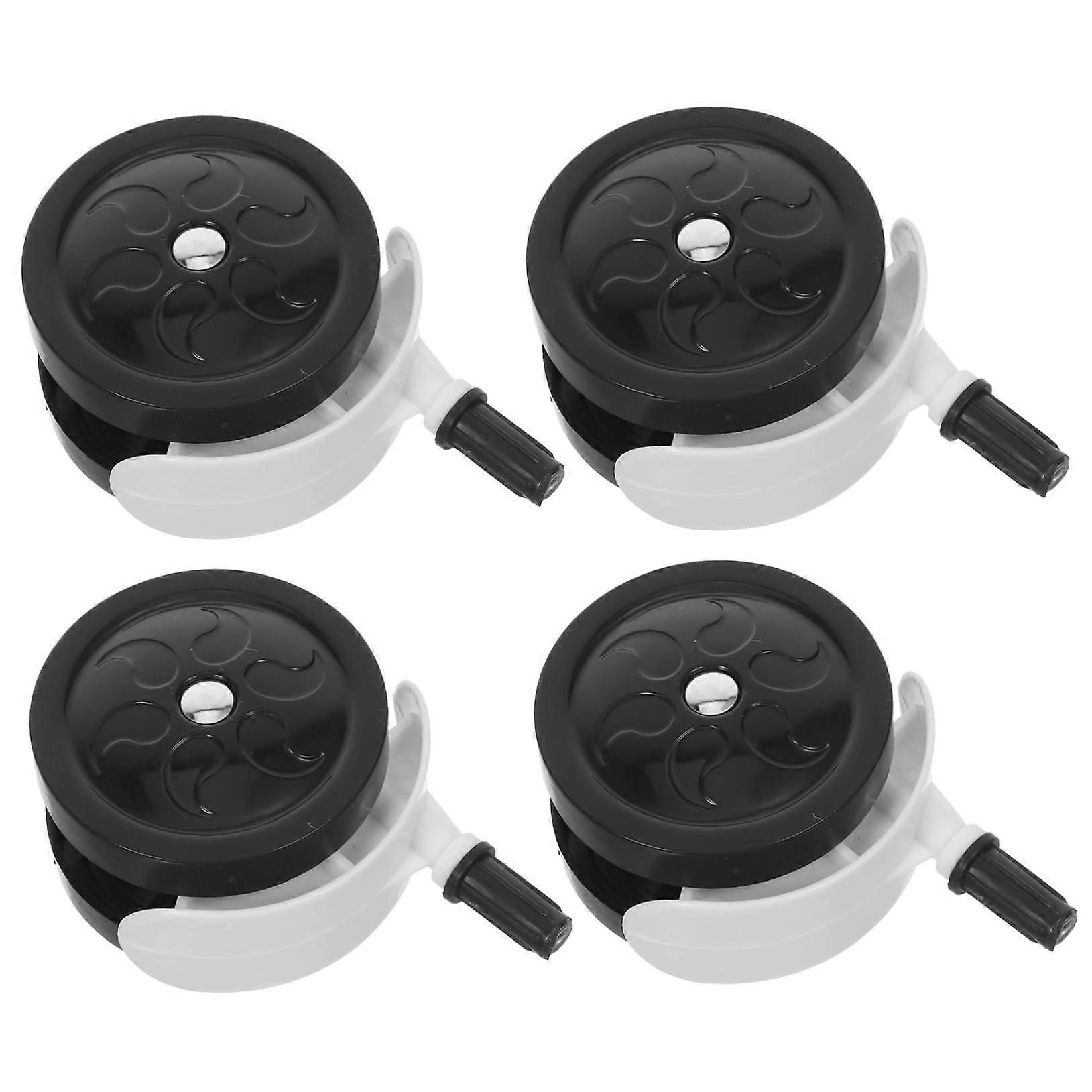 4PCS Silent Swivel Stroller Wheels Replacement with 360° Maneuverability and Quiet Glide