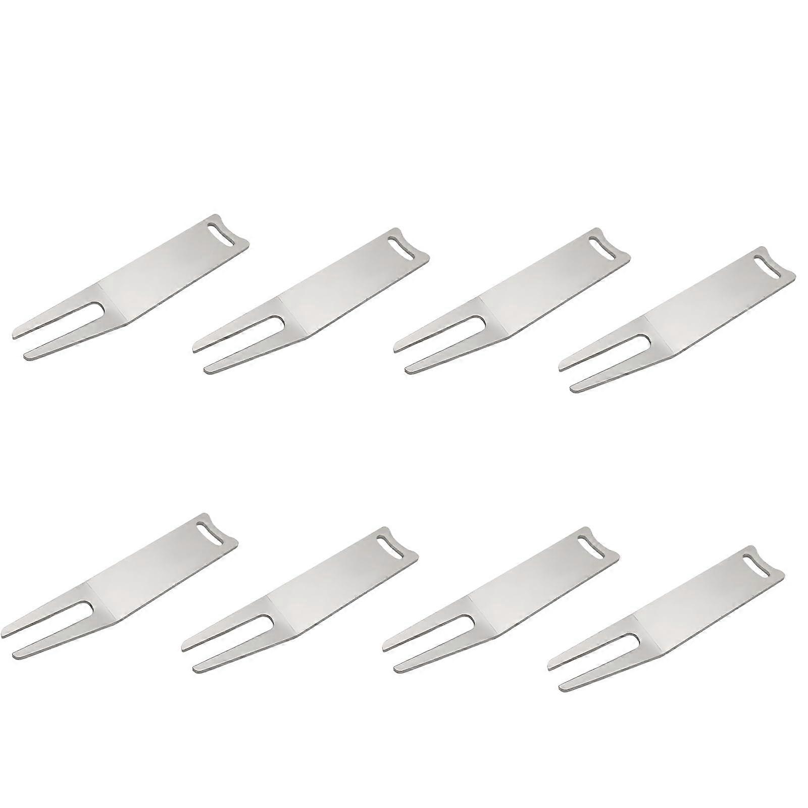 8Pcs Metal Golf Divot  Tool Set for Precise Green Maintenance with RustResistant Finish