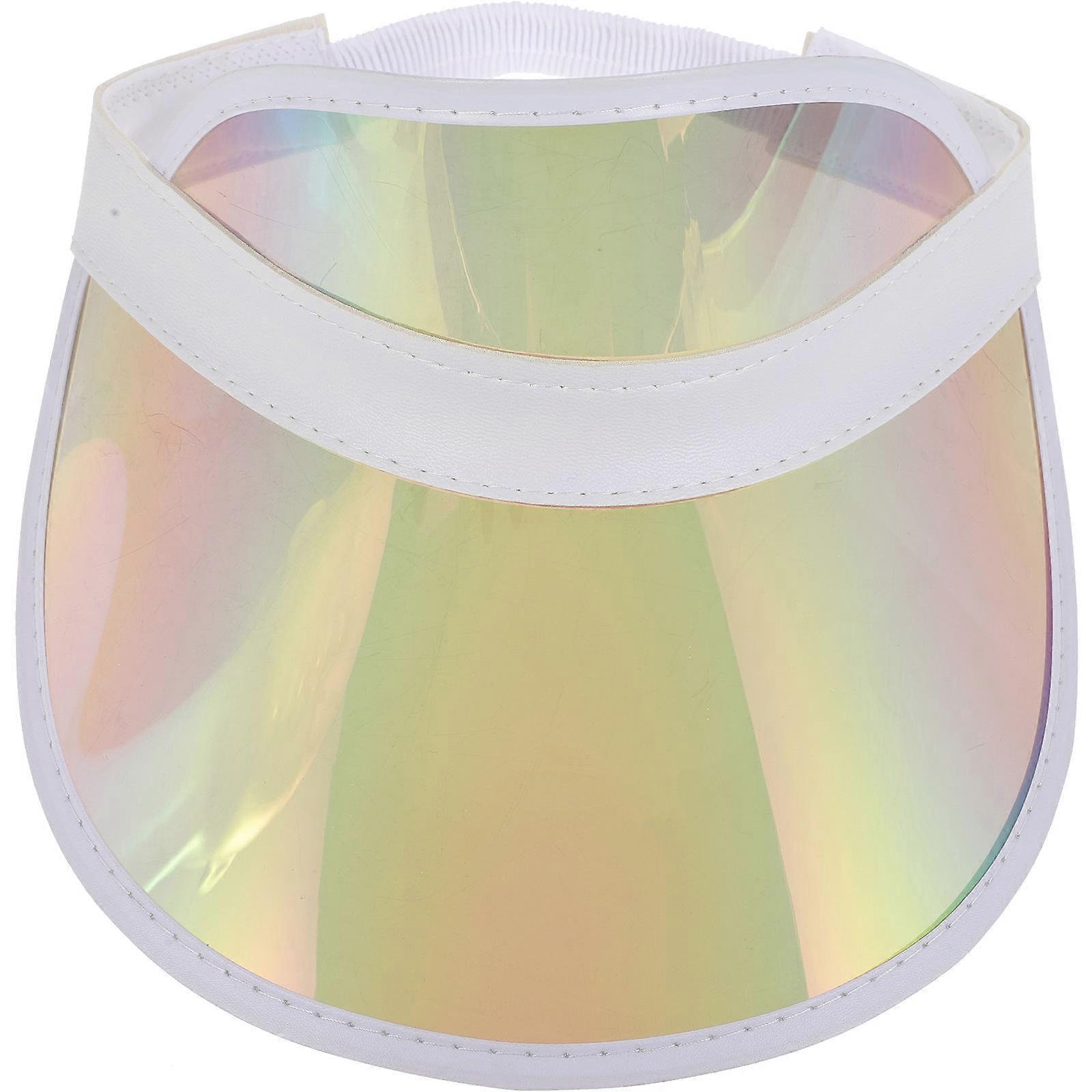 Colored Sun Visor Hat Plastic Sun Visor Hat for Outdoor Use