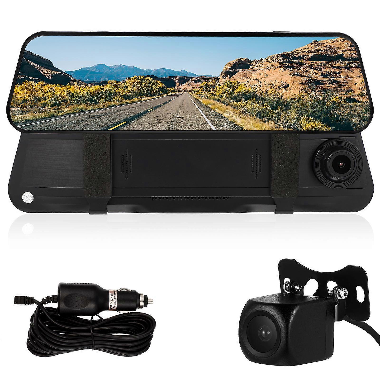 Car Recorder Camera Mirror Dash Camera for Dual Recording 1Set with Streaming Feature