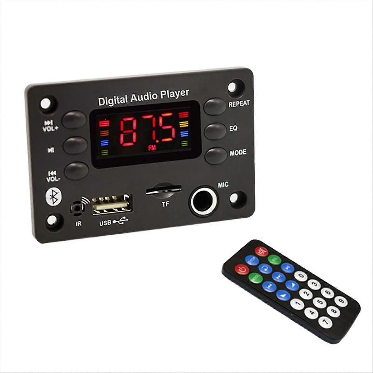DC 5V 12V MP3 Player Bluetooth 5.0 Decoder Board Car FM Radio Audio