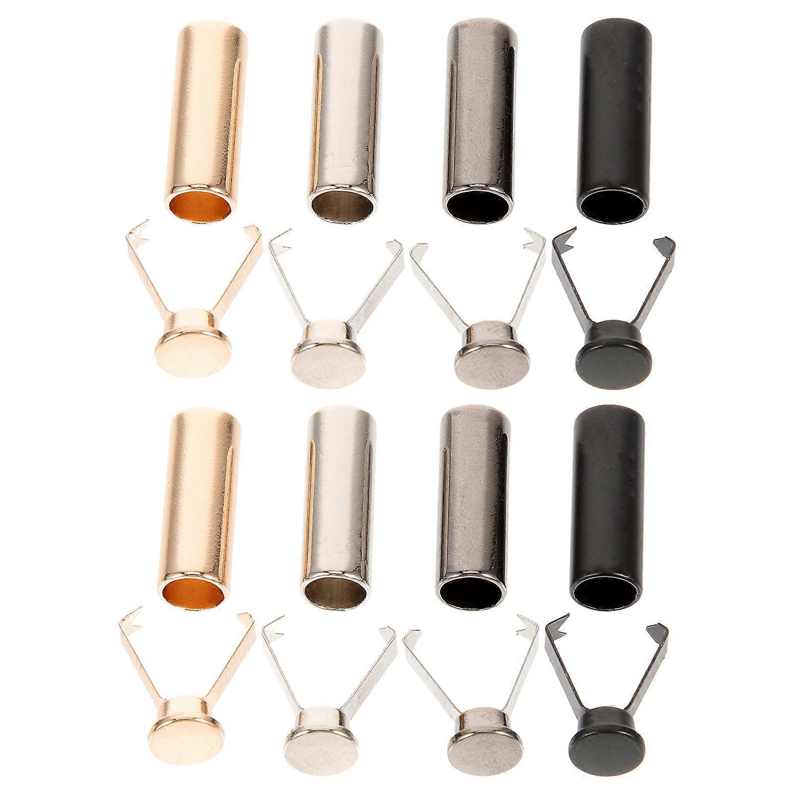 Shoelace Tips Metal Shoelace Aglets Replacement for Hat Rope 8Pcs