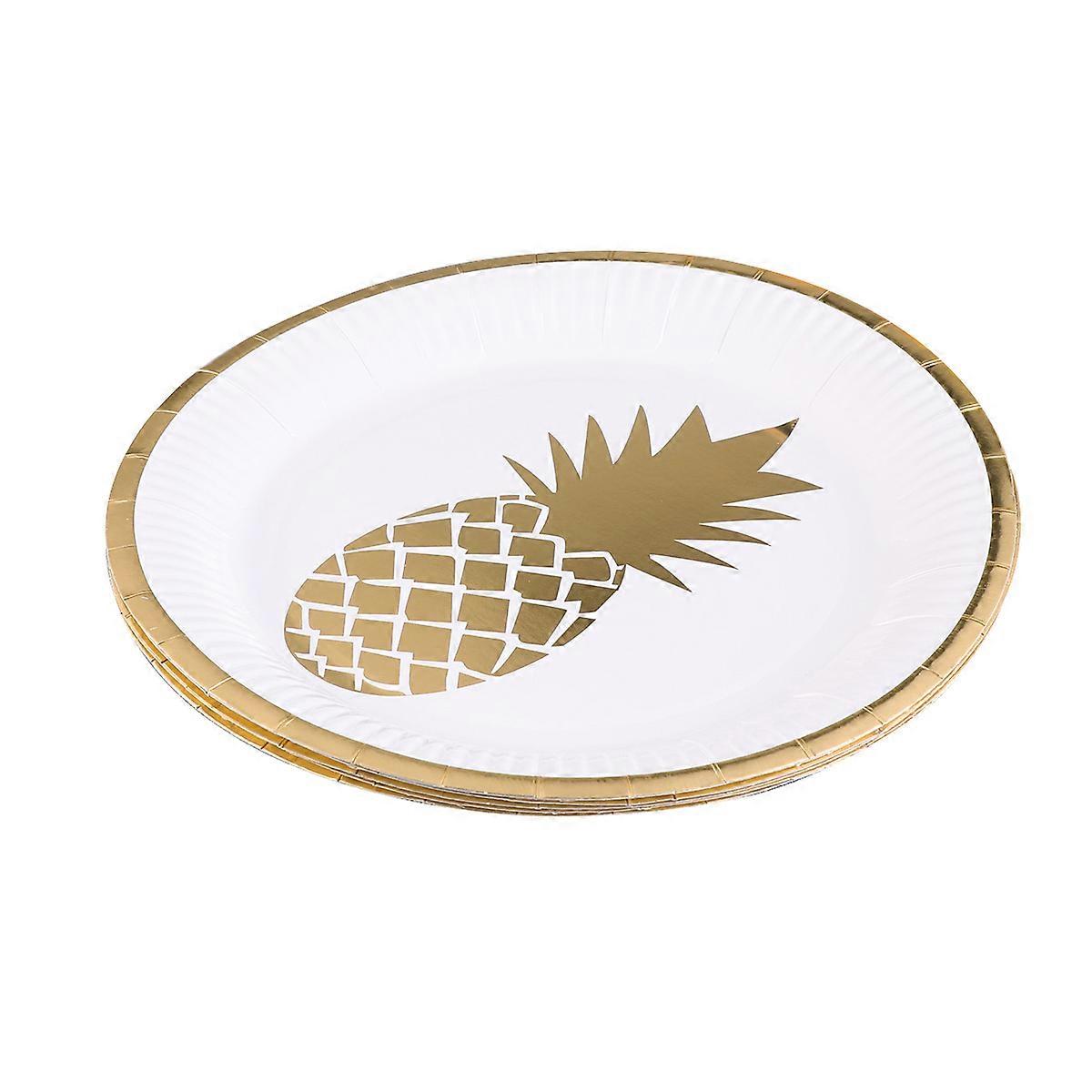 Pineapple Printed Paper for 8Pcs Parties