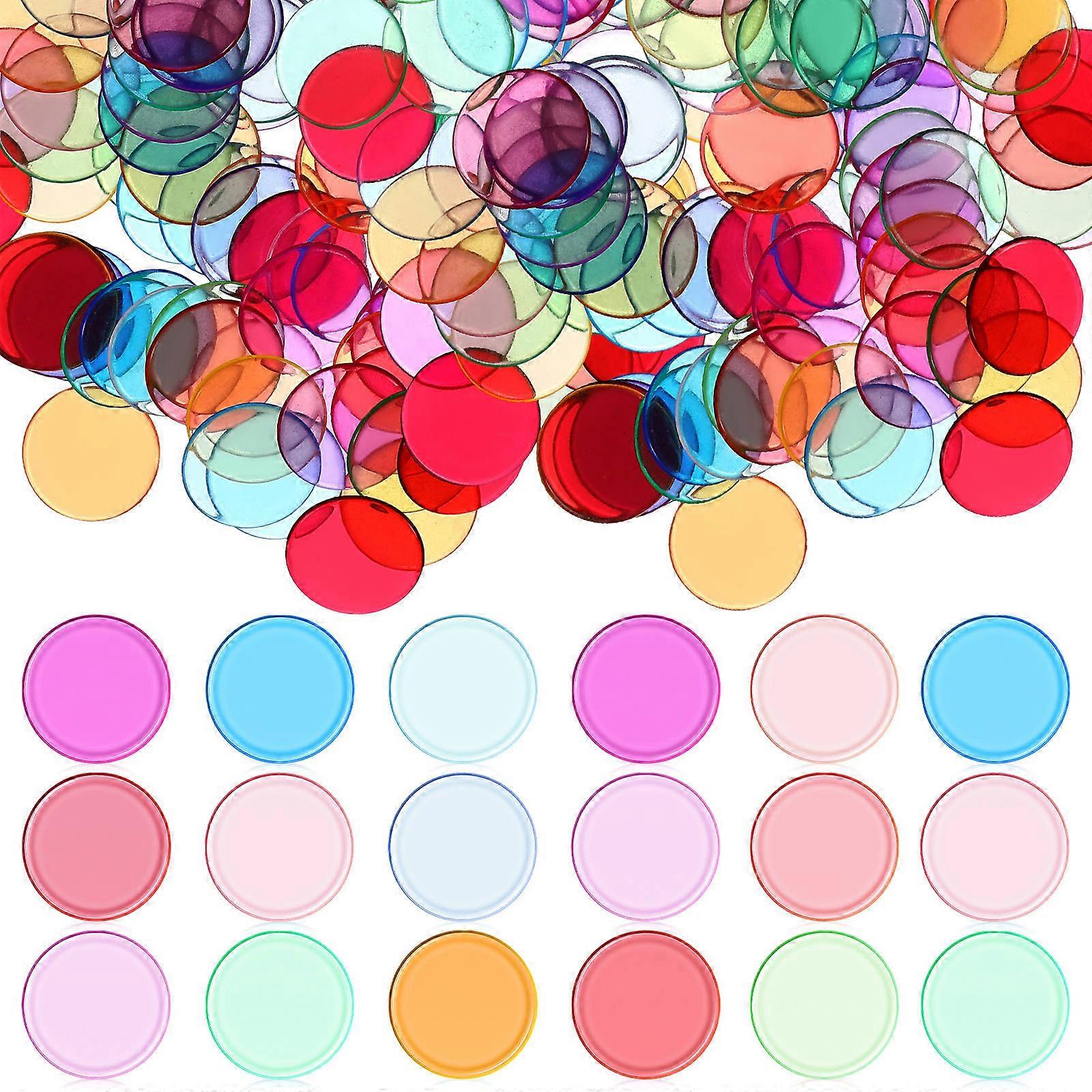 Chips for Game Plastic Markers with 300Pcs Assorted Colors