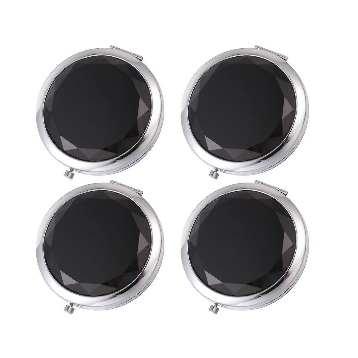 Double Side Mirror Makeup Mirror for Woman Use 4Pcs Round Folding Portable