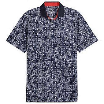 Puma Golf Herren Piqué Royal Atmungsaktives 4-Wege-Stretch-Poloshirt