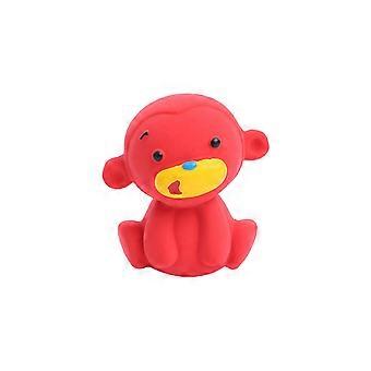 Dog Chew Toy Bite-Resistant Soft Teeth Cleaning Built-in Sounder Cartoon Animal Shape Oral Care
