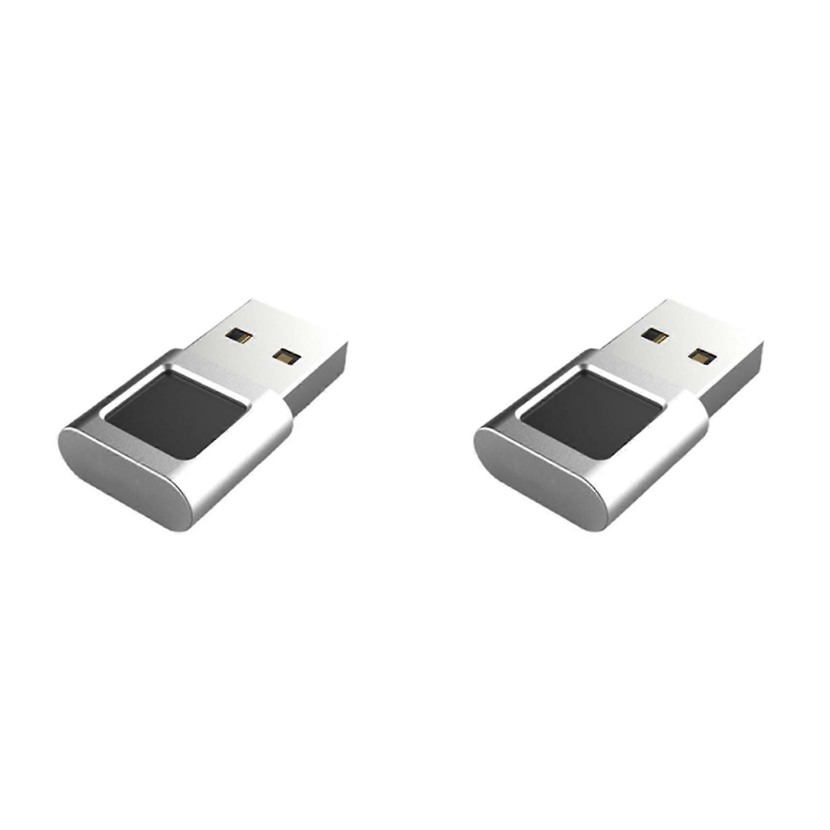 2X USB Fingerprint Reader Module Device Biometric Scanner for Windows 10/11/Hello Dongle Laptops PC Security Key USB
