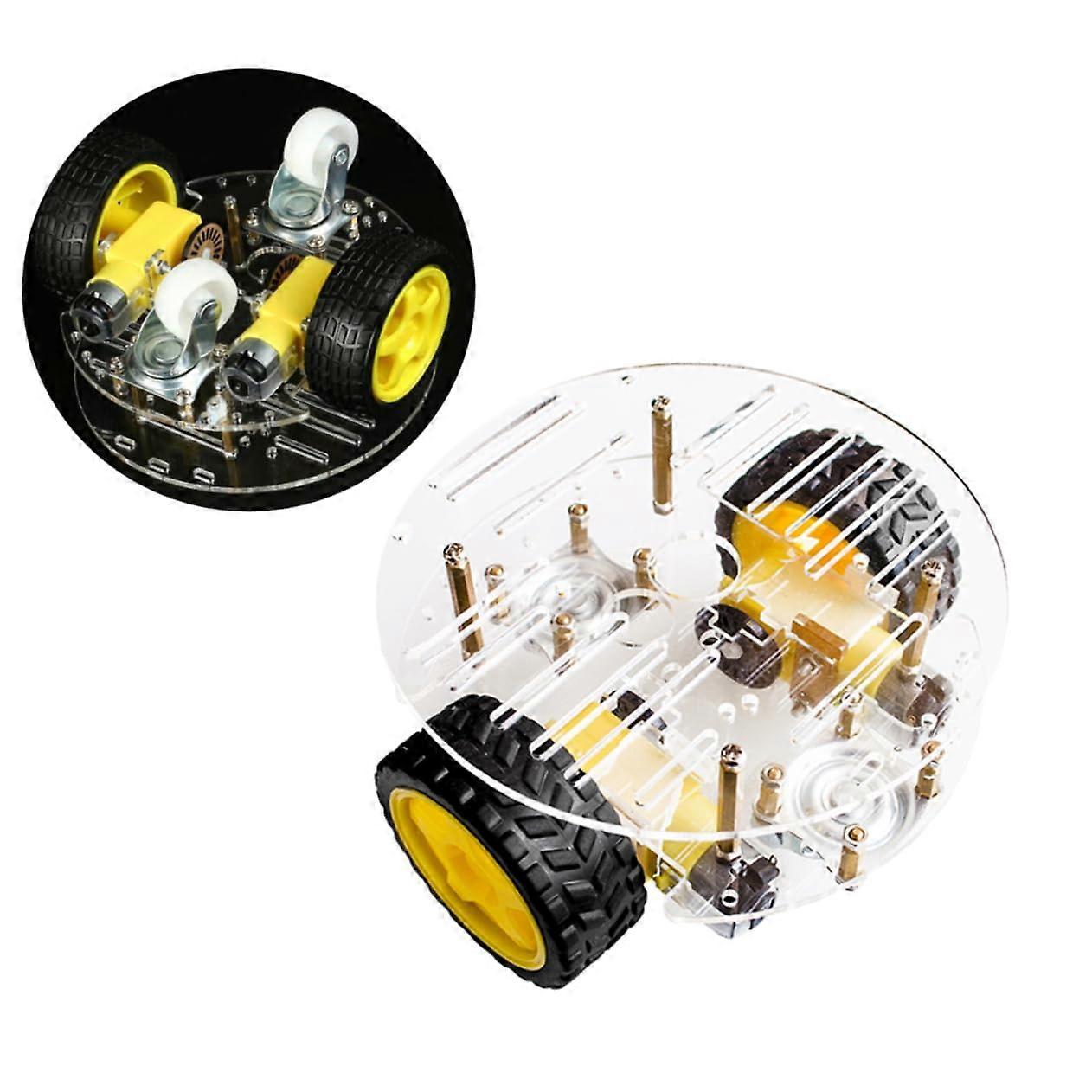 Smart Car Kit DIY Robot Chassis Double Layer for Stability ArduinoCompatible Learning Projects