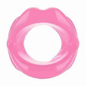 Silicone Face Lifting Device for Lips, Mouth Muscle Tightener, Anti-Wrinkle Tool, Pink