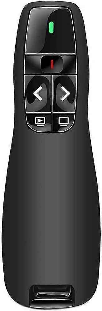 Ergonomic slide pusher, PowerPoint computer remote control, 2.4GHz wireless presenter, USB presentation remote control.