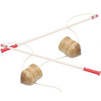 Traditionele Gyro speelgoed voor kinderen, 2 sets houten kinderspeelgoed