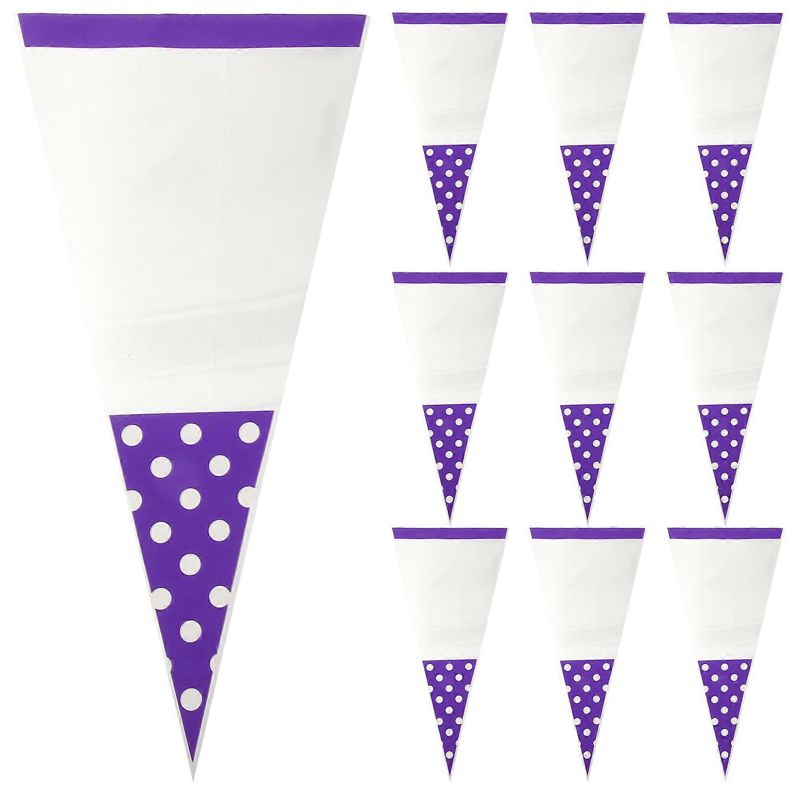Transparent Triangular Bags For Candy Triangle Package Bag Friends Gift Packaging 100Pack