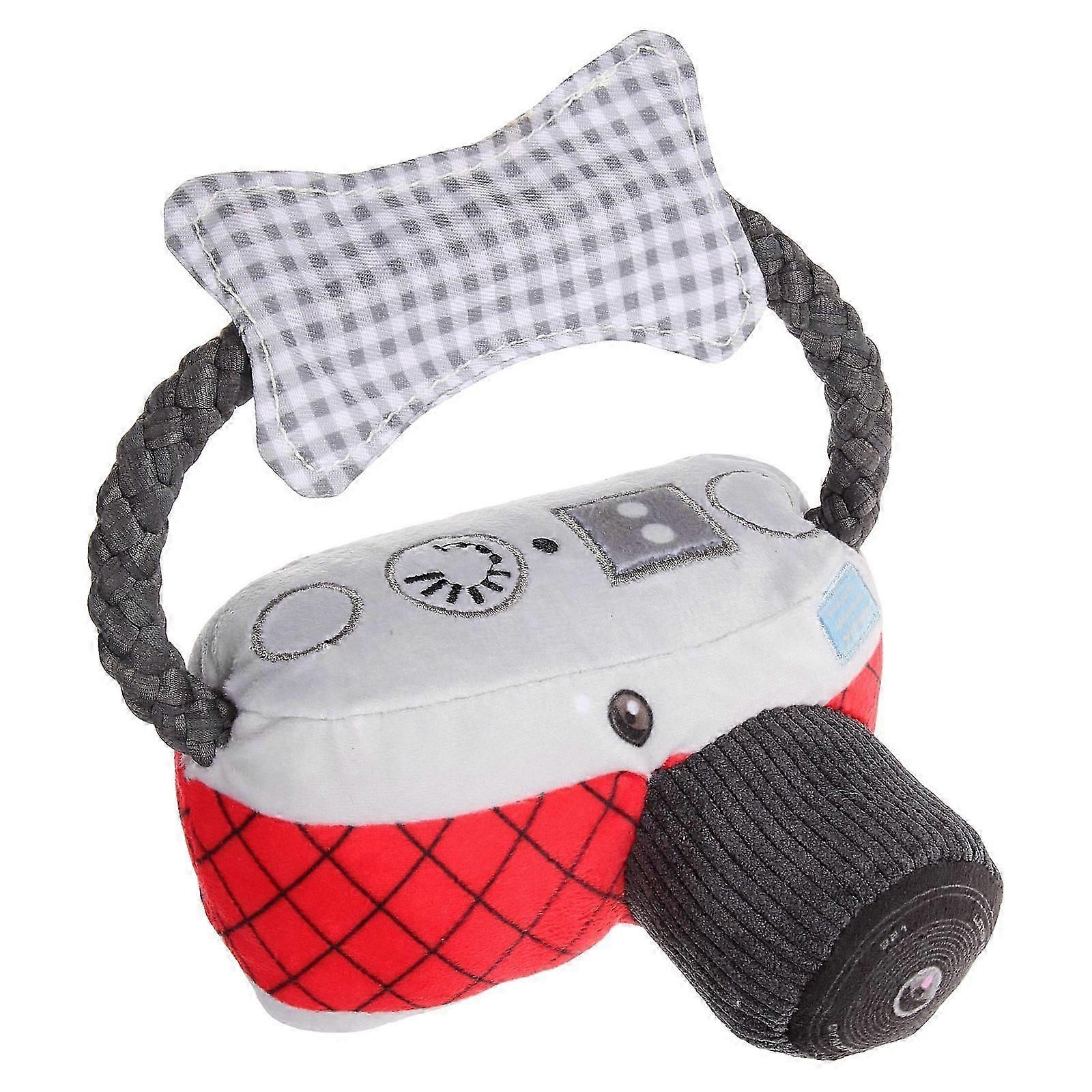 Squeaky Dog Chewing Toy Camera Shape for Small Dogs Durable Plaything